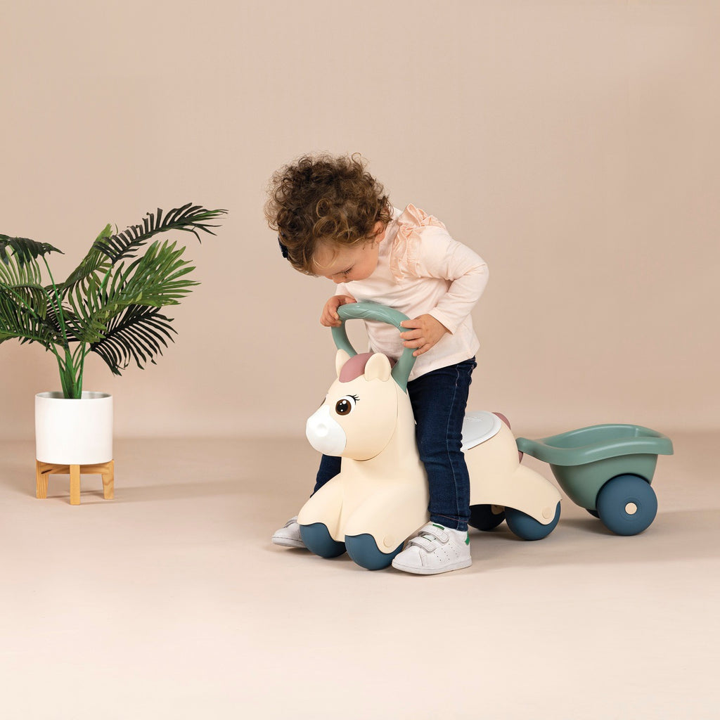 Loopauto pony met aanhanger Little Smoby – afbeelding 9