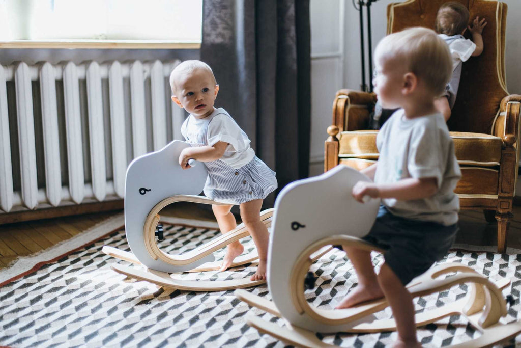 Loopfiets schommelolifant-uitbreiding voor leg&go 3-in-1 grijs