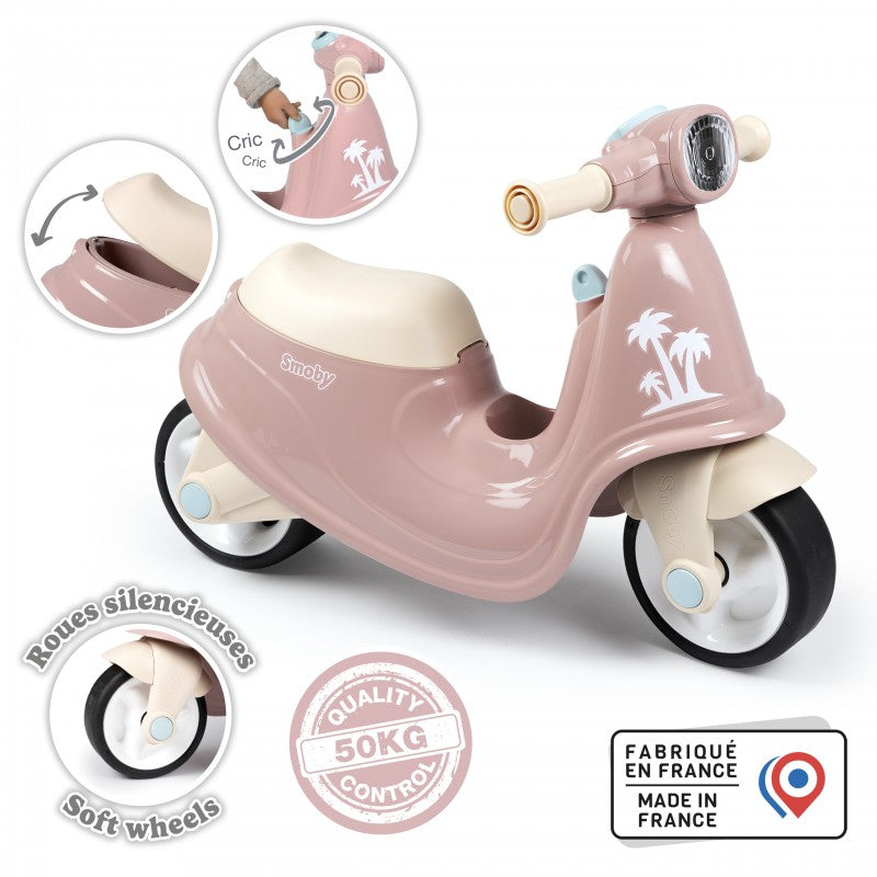 Loopscooter Retro roze – afbeelding 2
