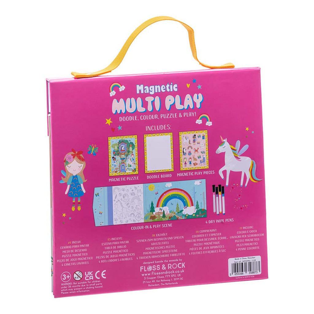 Magnetisch Multi Play speelset regenboogfee met handvat – afbeelding 3