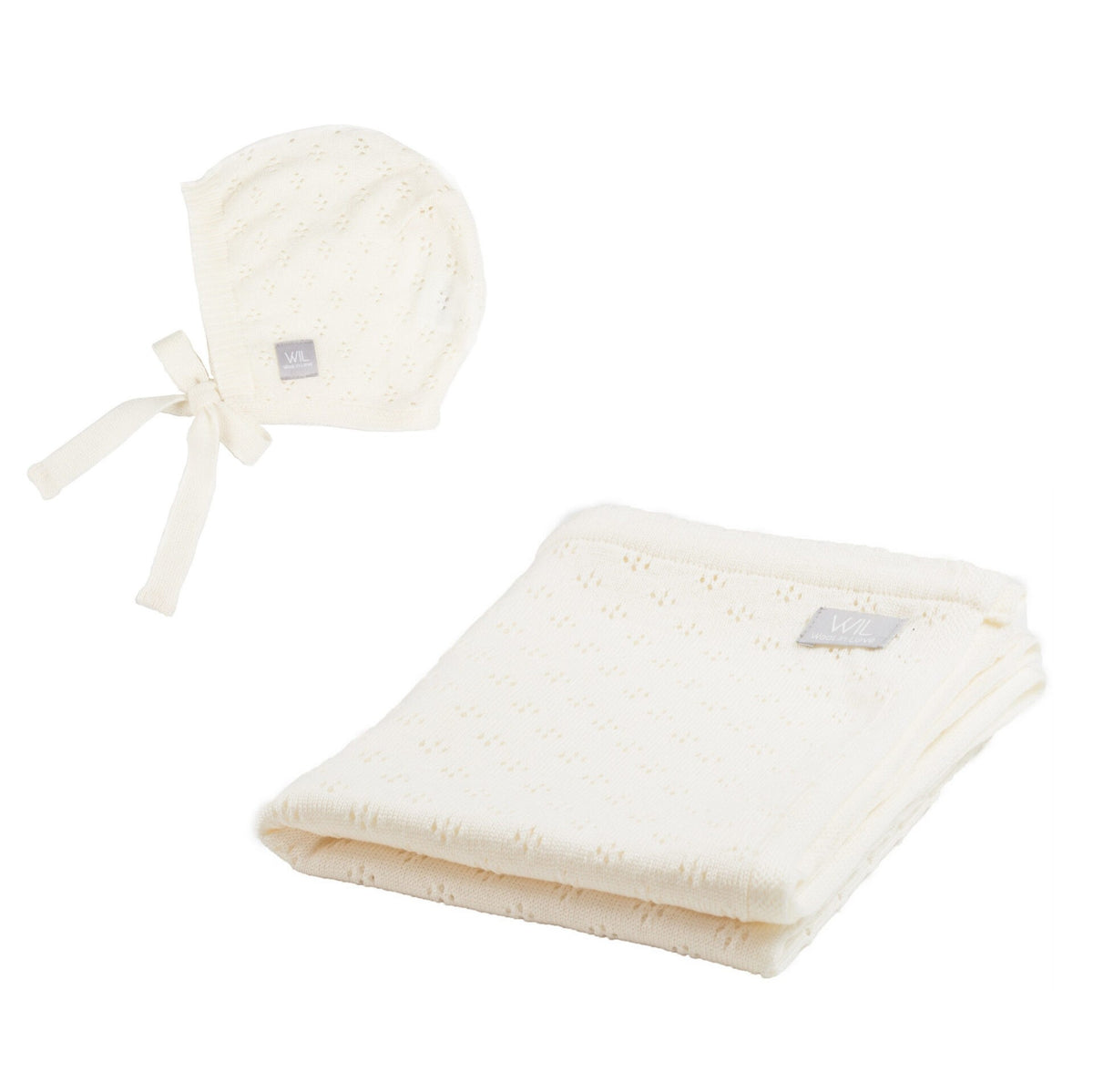 Merino kraamset Love met babydeken en mutsje – afbeelding 3