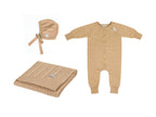 Merino kraamset Joy met babydeken romper en mutsje