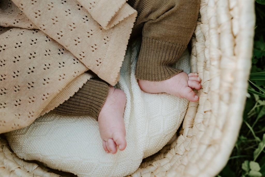 Merino kraamset Joy met babydeken romper en mutsje – afbeelding 6