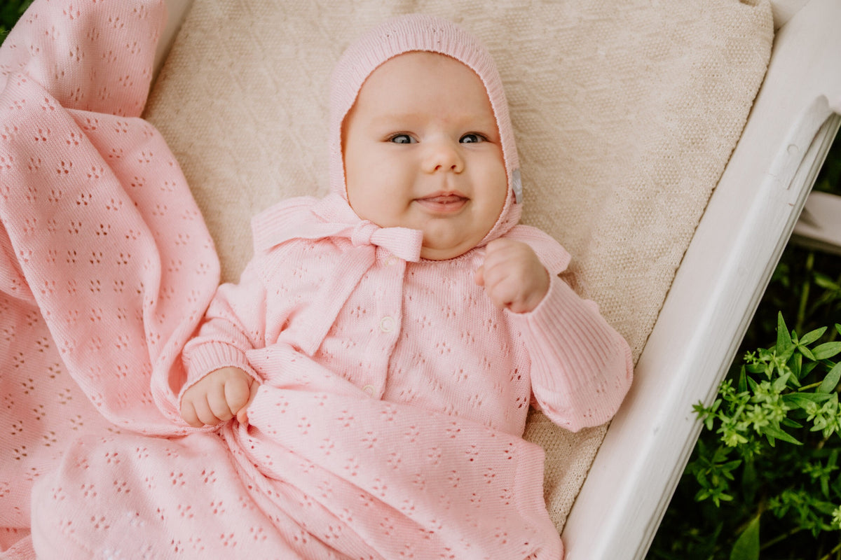Merino kraamset Love met babydeken romper en mutsje – afbeelding 2