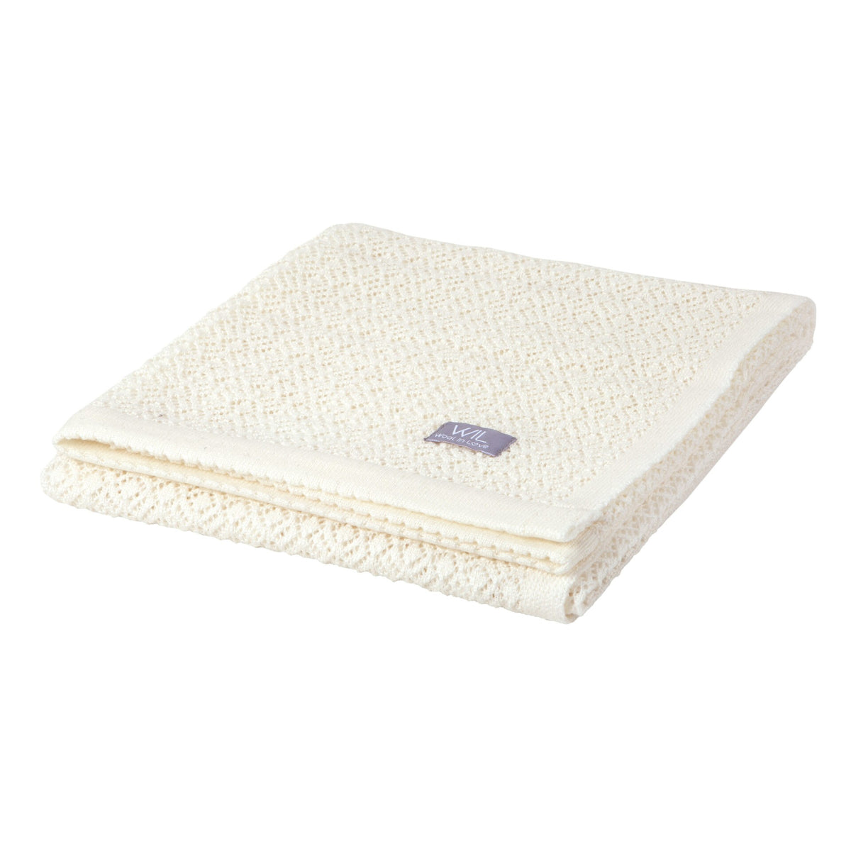 Merino babydeken Delight wit