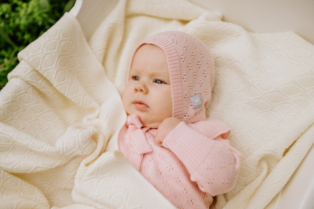 Merino babydeken Happiness olijfgroen – afbeelding 15