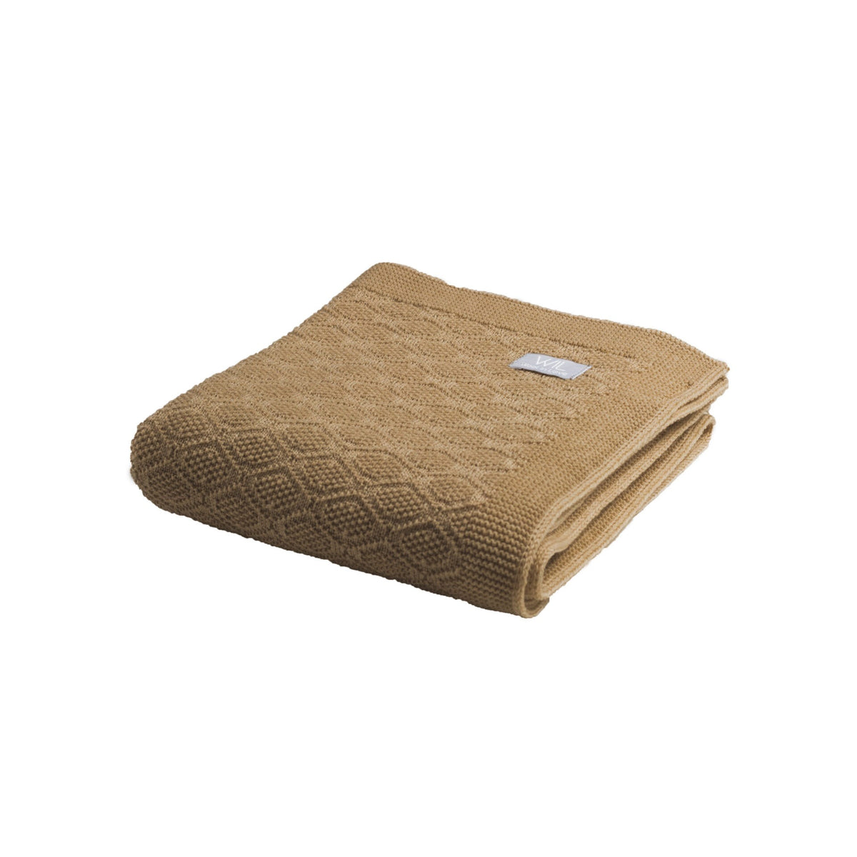 Merino babydeken Happiness olijfgroen – afbeelding 3