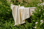 Merino babydeken Happiness olijfgroen – afbeelding 7
