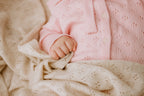 Merino babydeken Love karamel – afbeelding 15