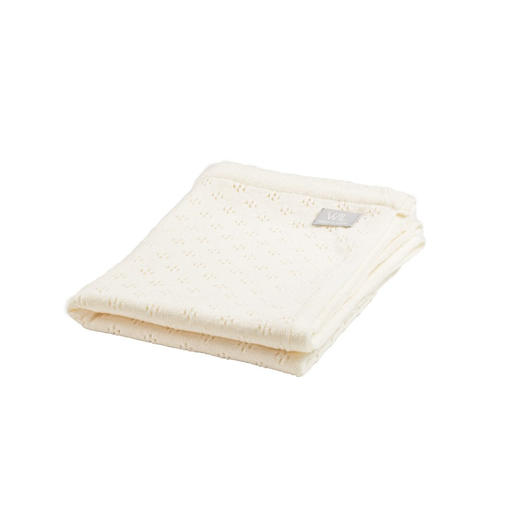 Merino babydeken Love karamel – afbeelding 4