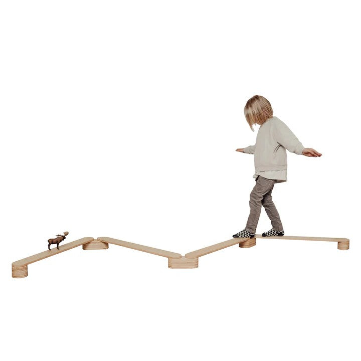 Houten balansbalken set van 4