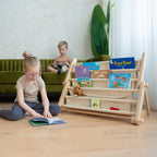 Montessori boekenrek voor klimrek – afbeelding 2