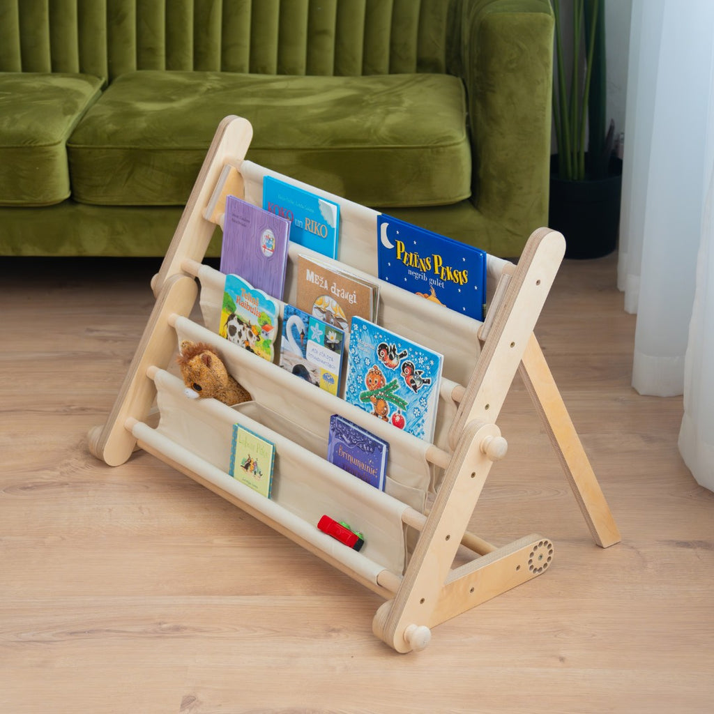 Montessori boekenrek voor klimrek – afbeelding 3