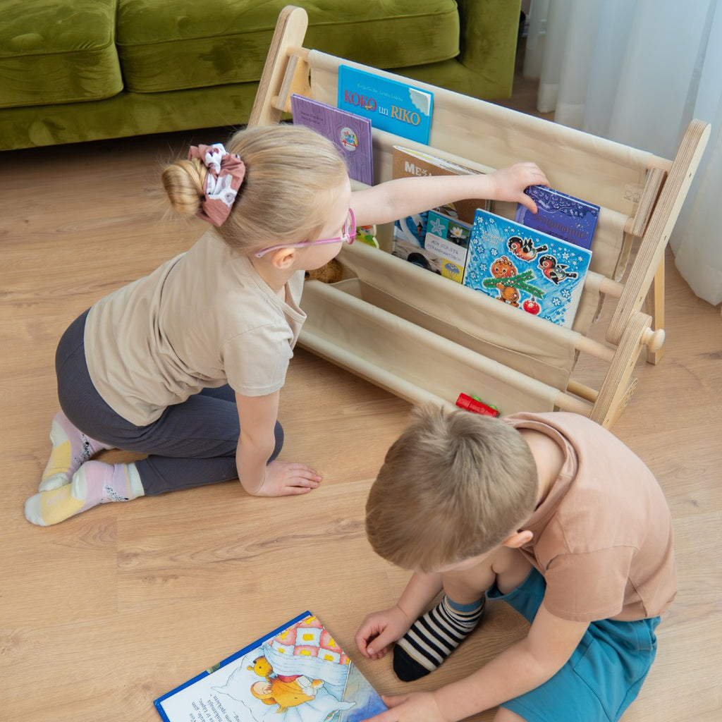 Montessori boekenrek voor klimrek – afbeelding 4