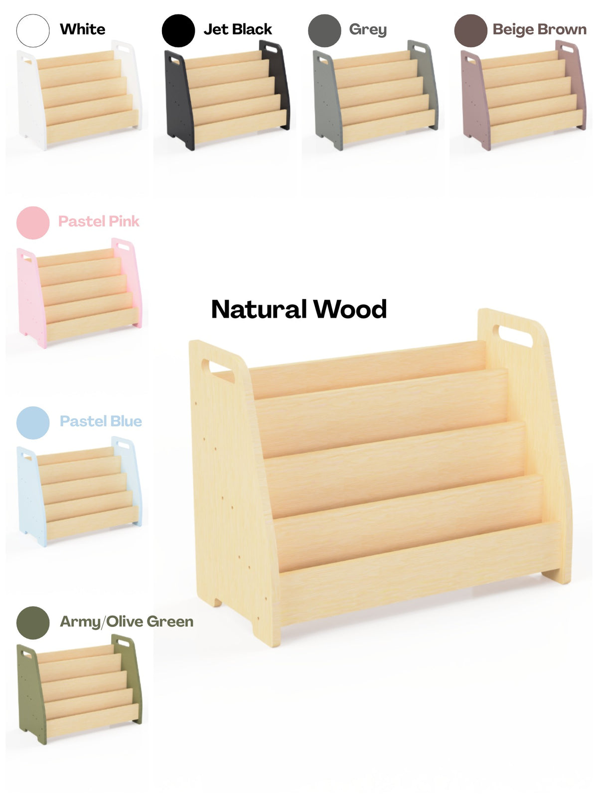 Boekenrek Montessori Vier Planken – afbeelding 7