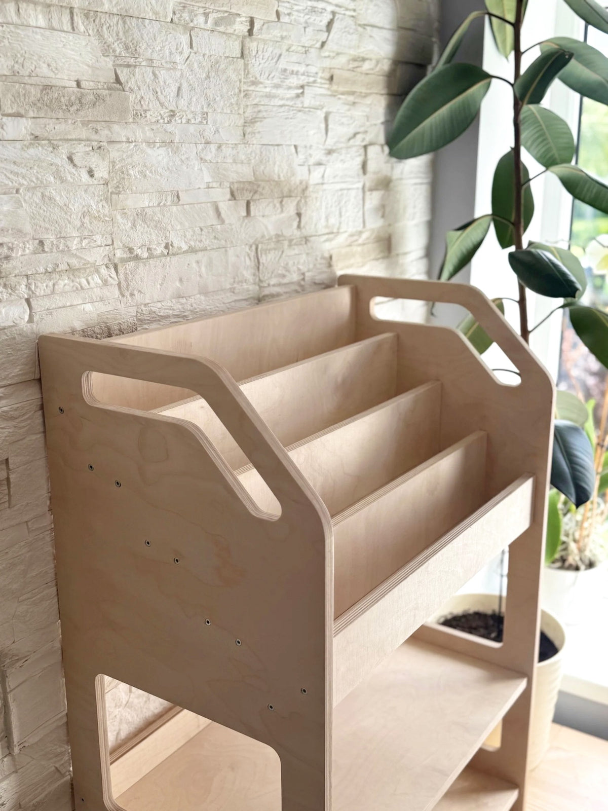 Boekenrek Montessori met Opbergvak – afbeelding 5