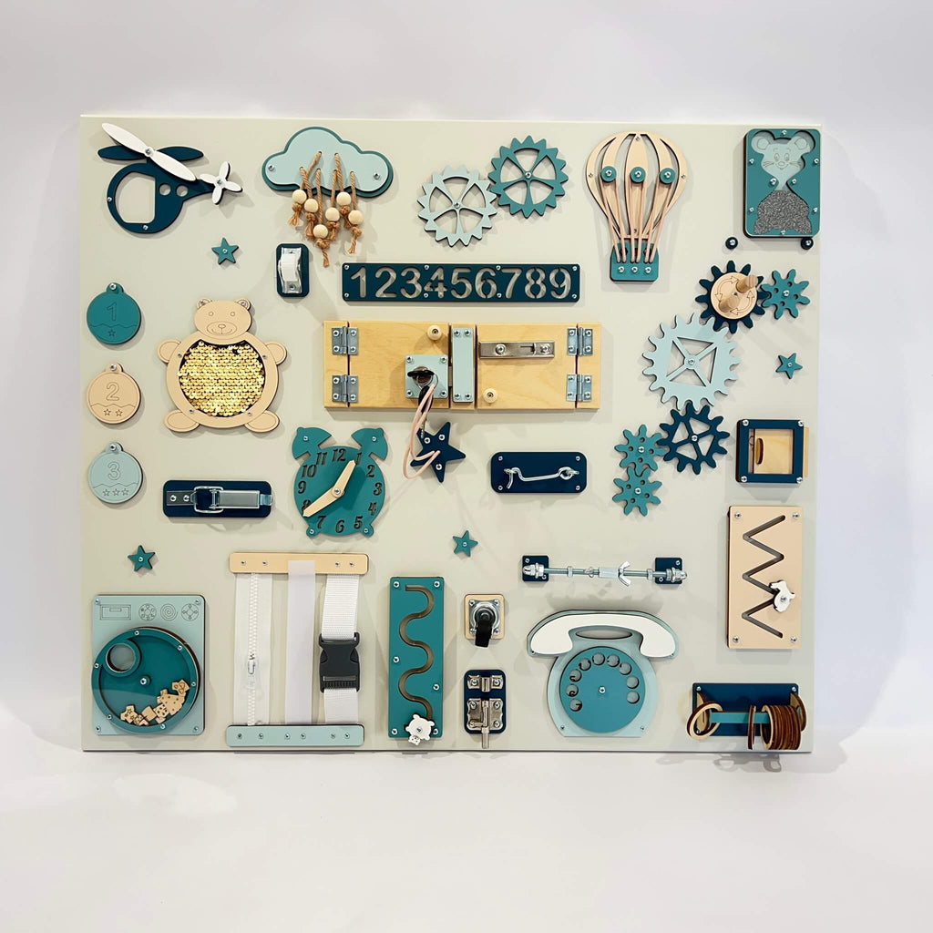 Busy Board Leren 60x70