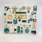 Busy Board Leren 60x70