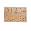 Houten Montessori cijferbord