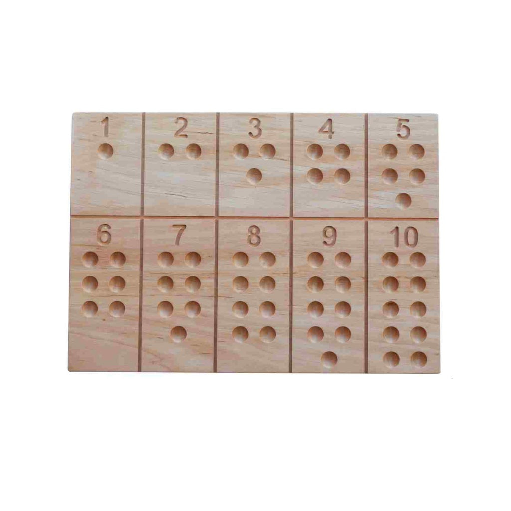 Houten Montessori cijferbord – afbeelding 2