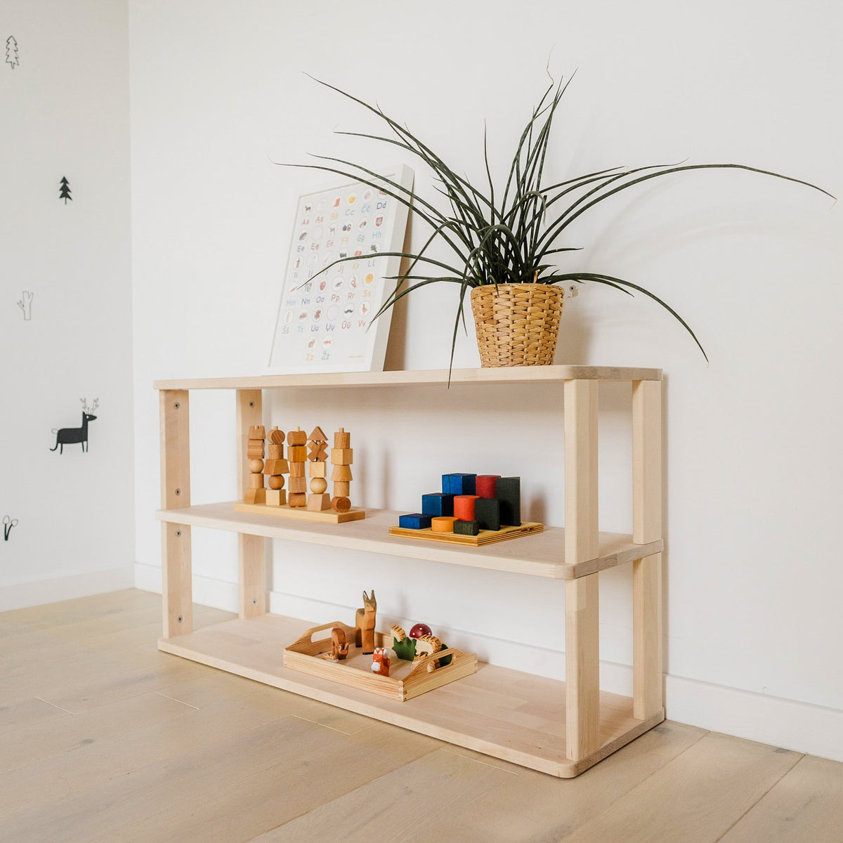 Montessori Rek Breed 3 Planken – afbeelding 2