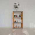 Montessori Rek Smal 4 Planken Grijs Bruin