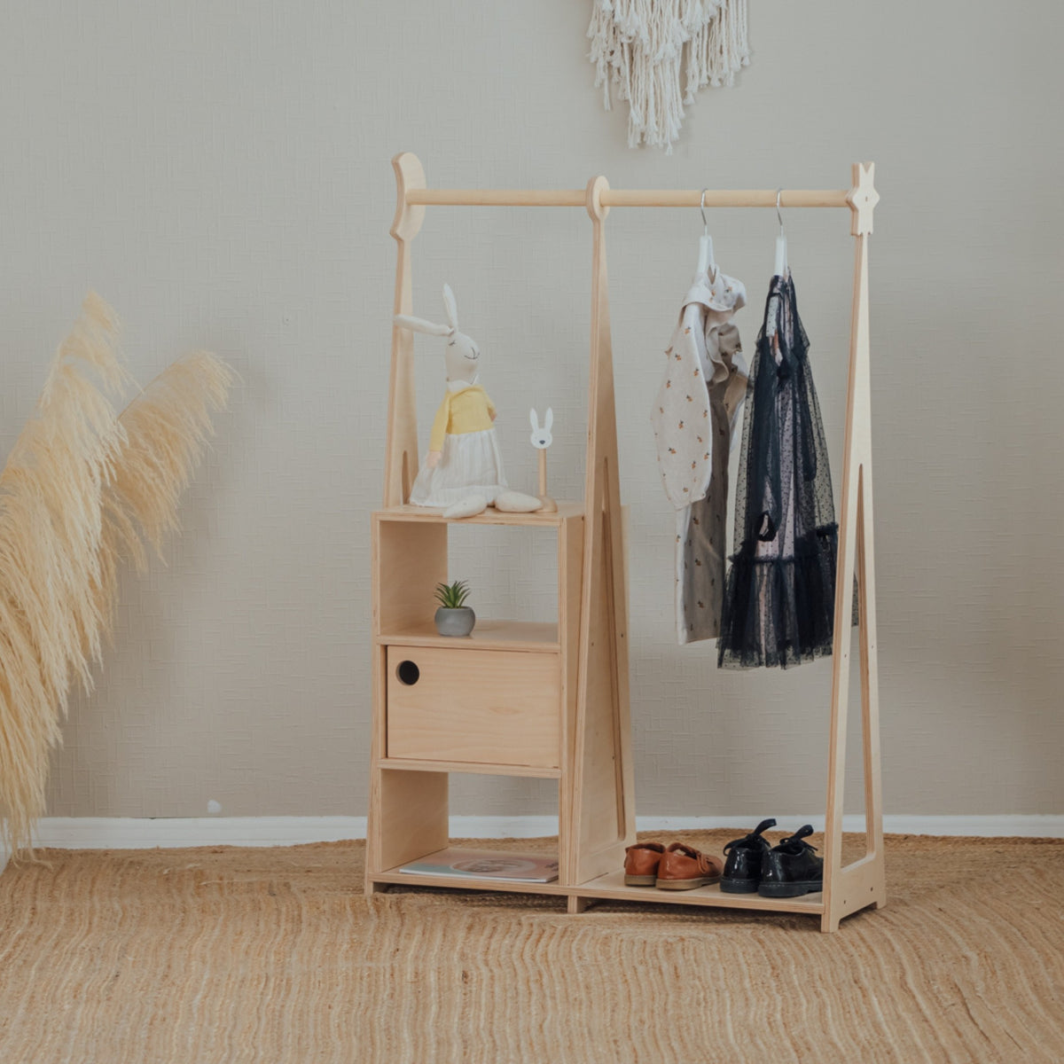 Montessori kledingkast naturel – afbeelding 4