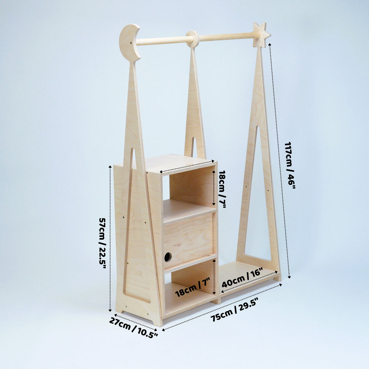Montessori kledingkast naturel – afbeelding 6