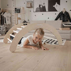Houten Montessori klimboog naturel – afbeelding 2