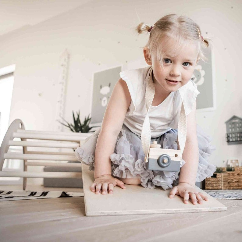Houten Montessori klimboog naturel – afbeelding 4