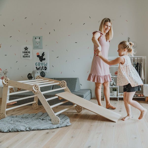 Klimrek Montessori Opvouwbaar met Glijbaan