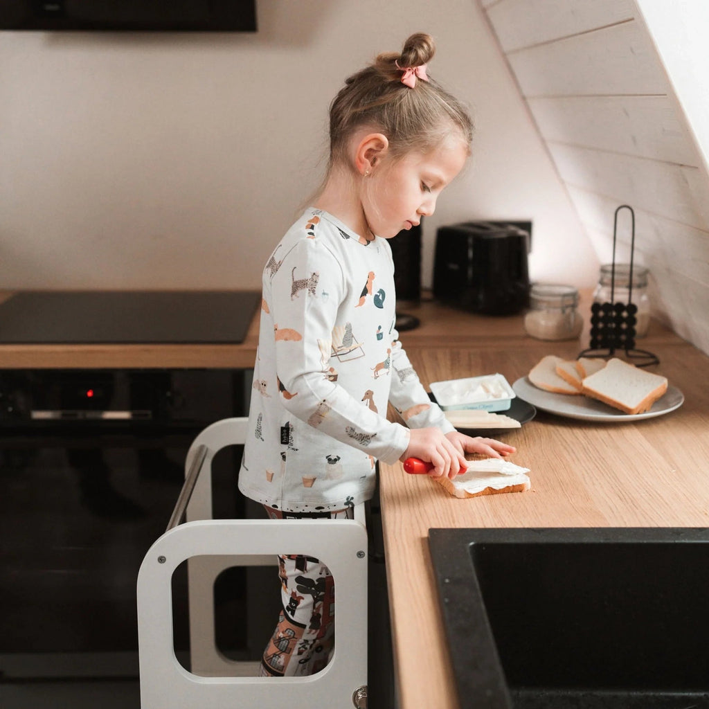 Leertoren 2-in-1 Step'n'Sit grijs – afbeelding 4