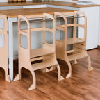 Leertoren 2-in-1 Step'n'Sit naturel – afbeelding 10