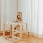 Leertoren 2-in-1 Step'n'Sit naturel – afbeelding 8