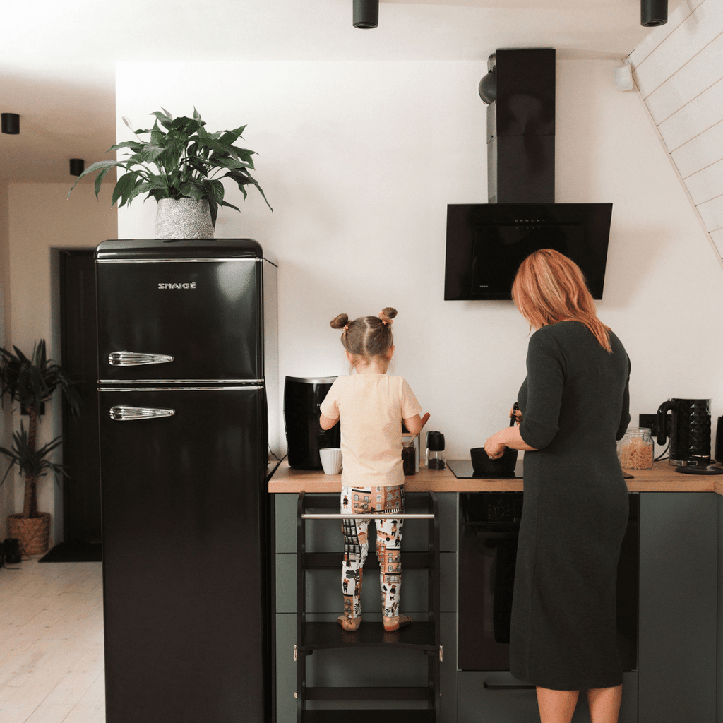 Leertoren 2-in-1 Step'n'Sit zwart – afbeelding 3