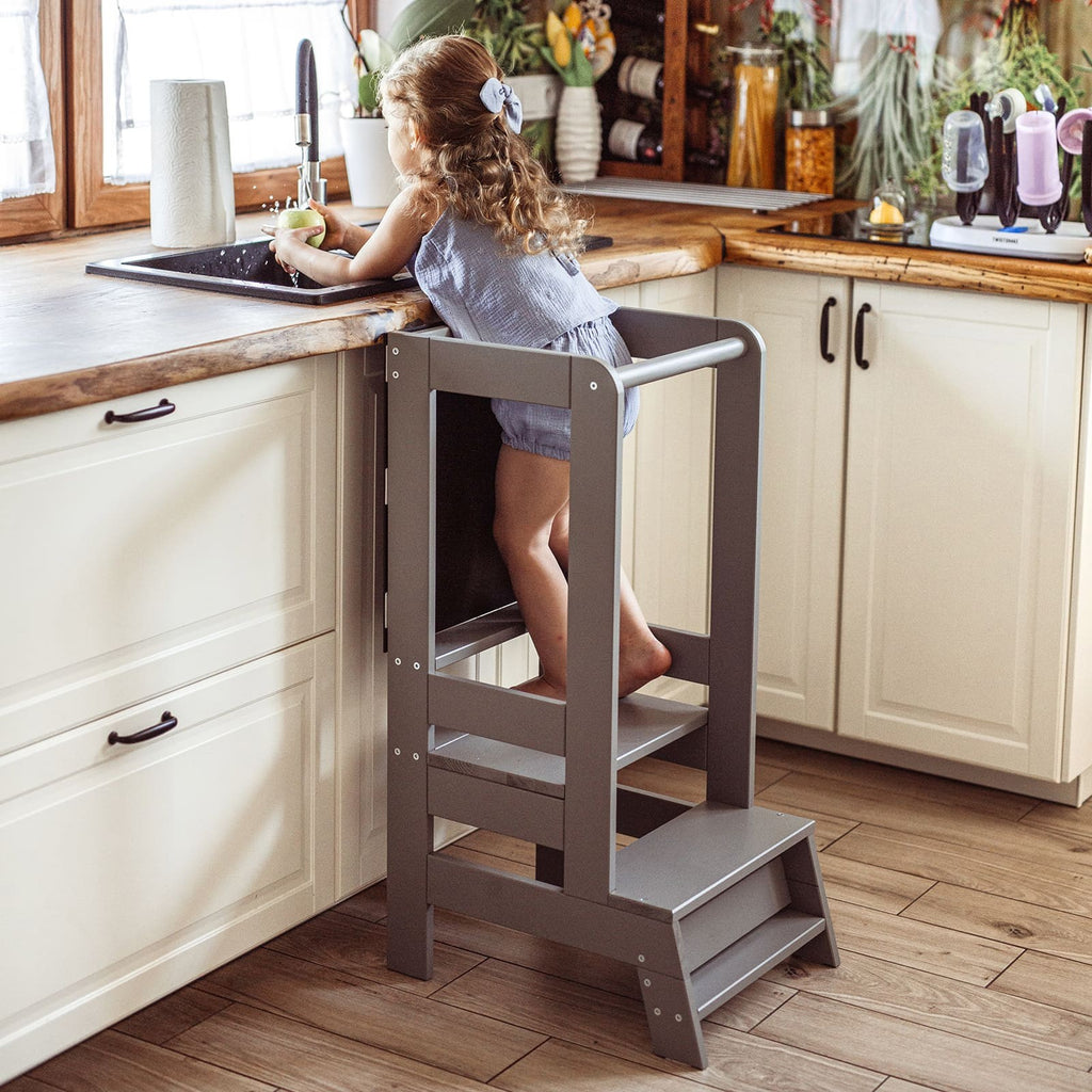 Leertoren met krijtbord donkergrijs – afbeelding 4