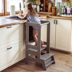 Leertoren met krijtbord donkergrijs – afbeelding 4
