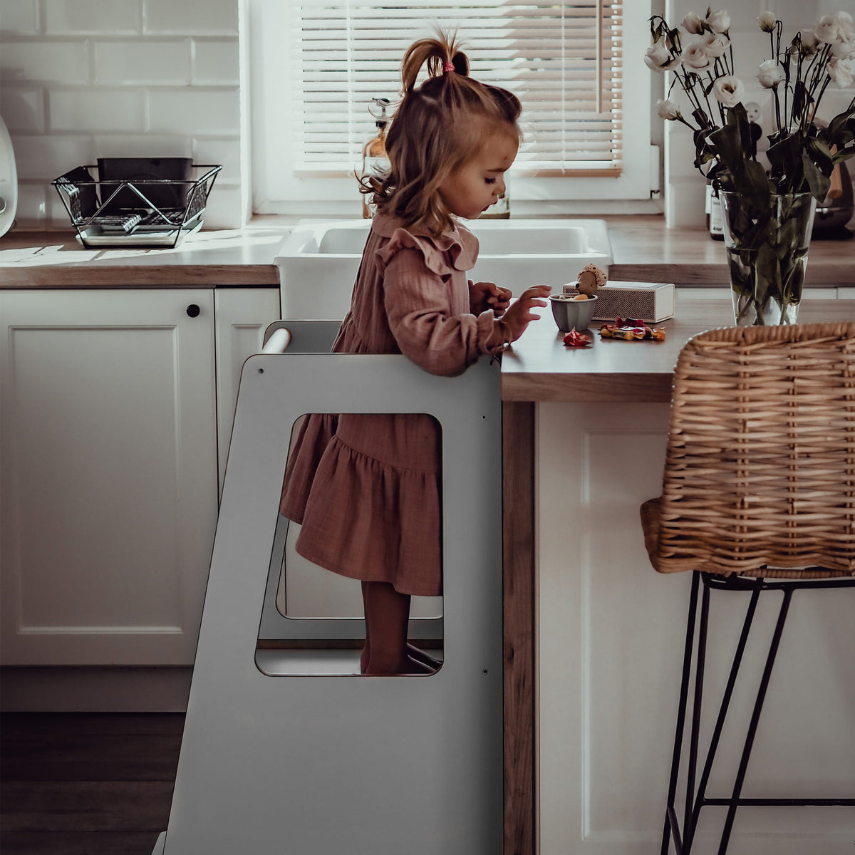 Leertoren Scandi grijs – afbeelding 3