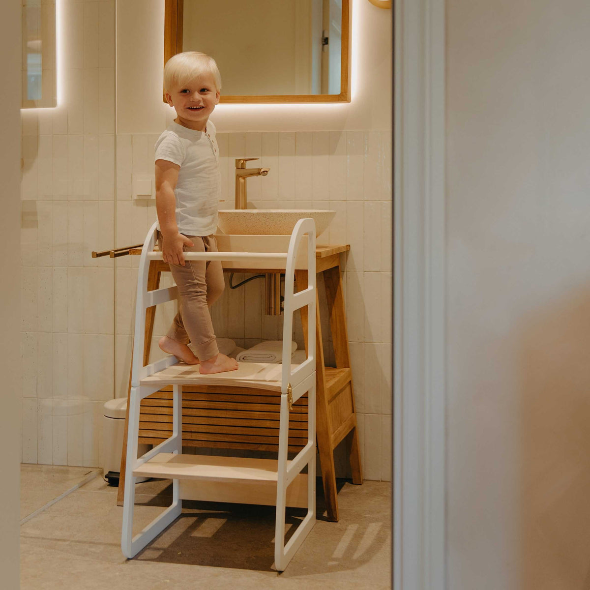 Montessori leertoren Sleekstep naturel – afbeelding 5
