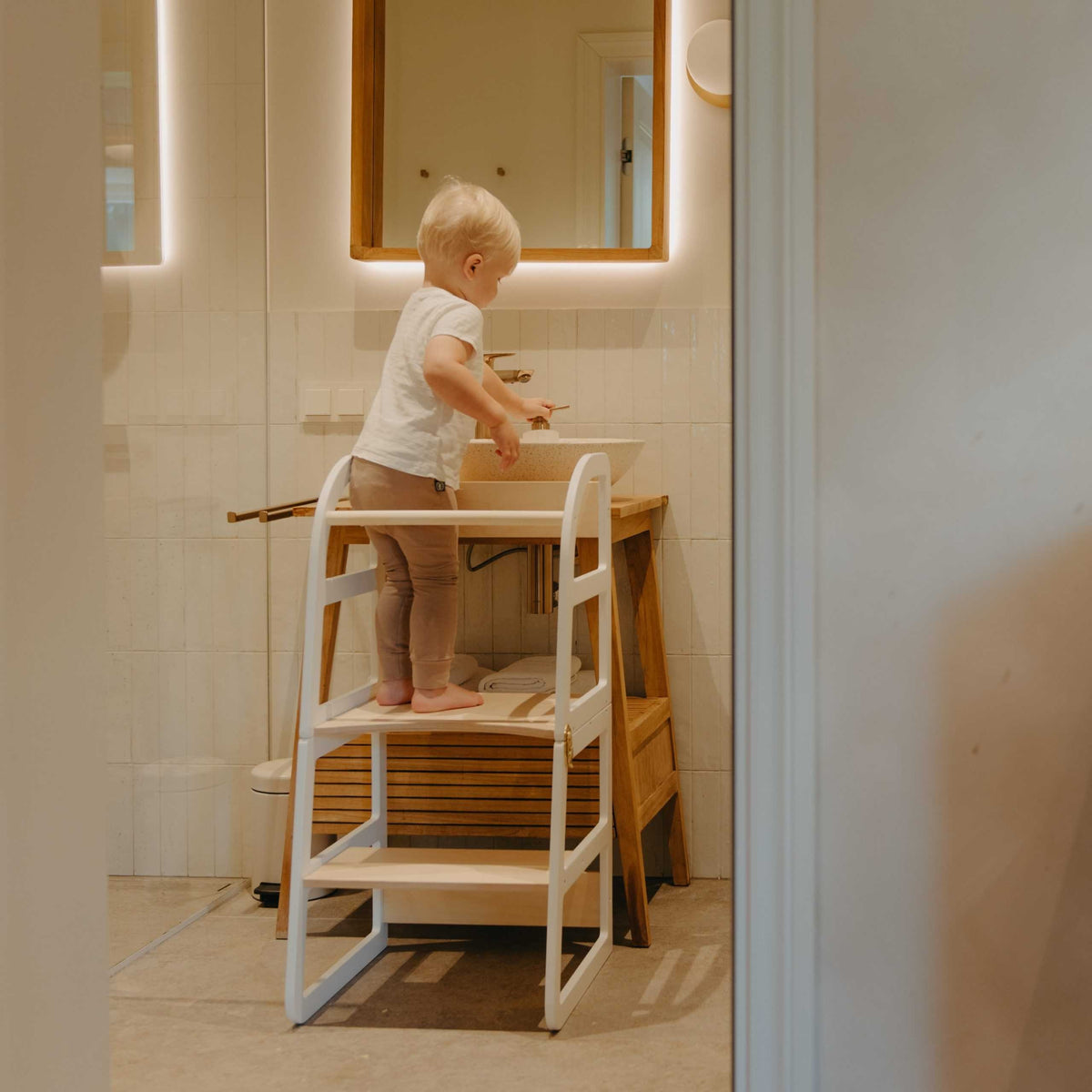 Montessori leertoren Sleekstep naturel – afbeelding 7