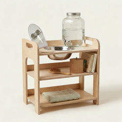 Montessori Wasstation met Deksel