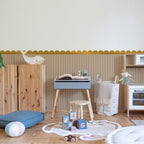 Muurstickers kinderkamer – gouden halve cirkels