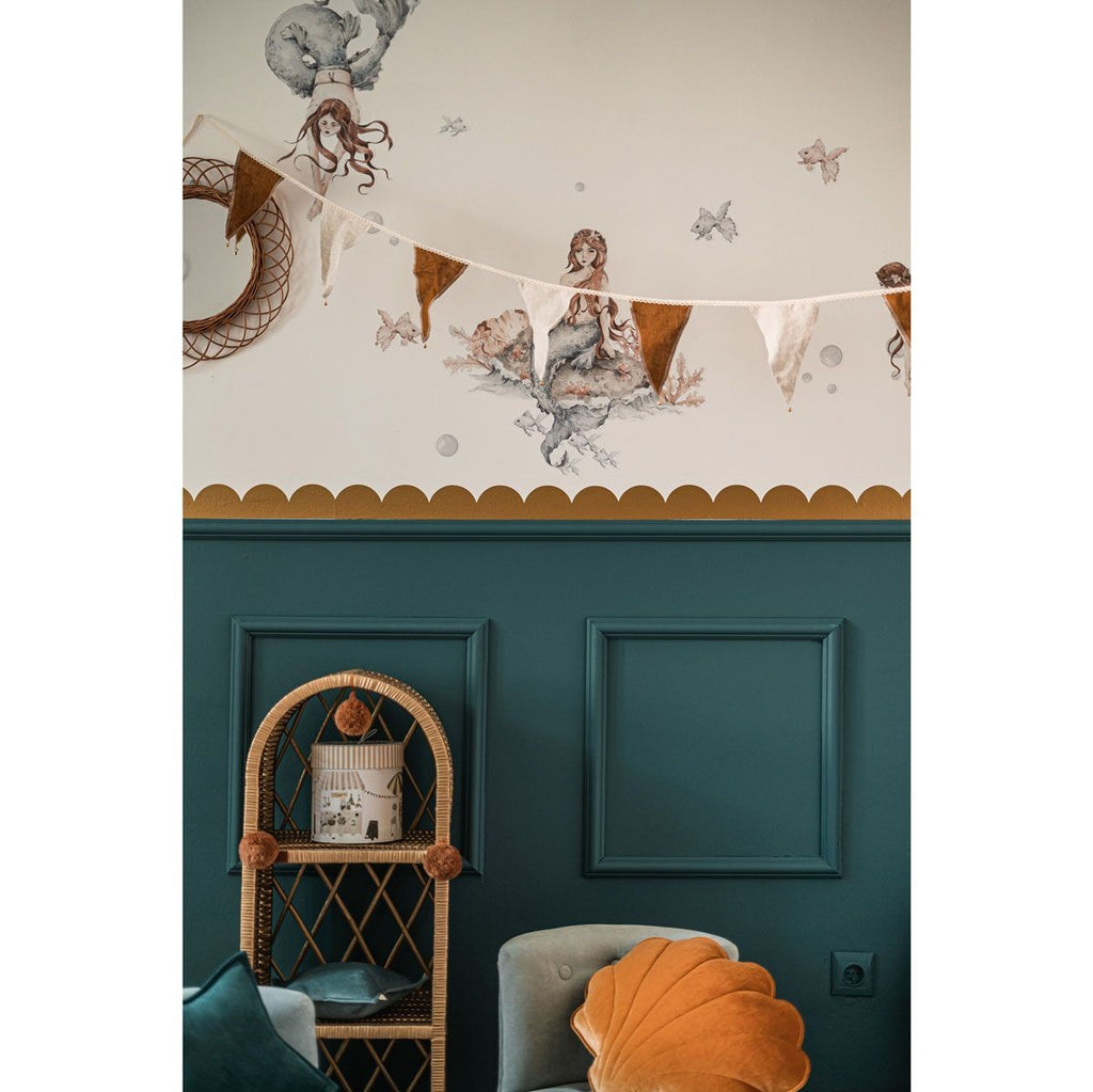 Muurstickers kinderkamer – gouden halve cirkels – afbeelding 2
