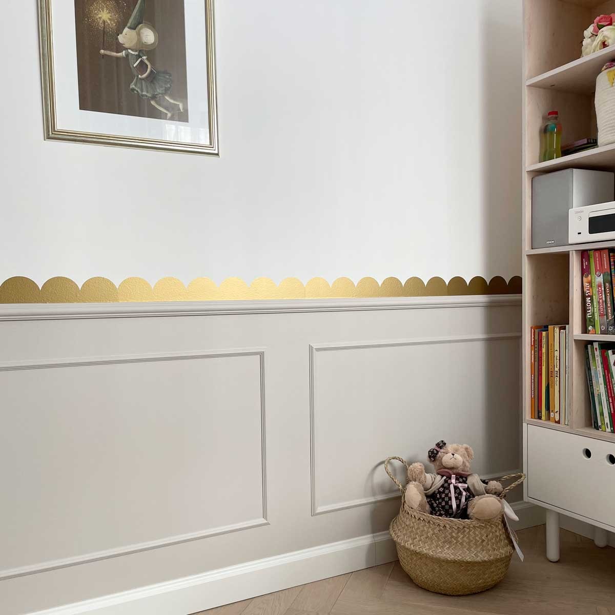 Muurstickers kinderkamer – gouden halve cirkels – afbeelding 5