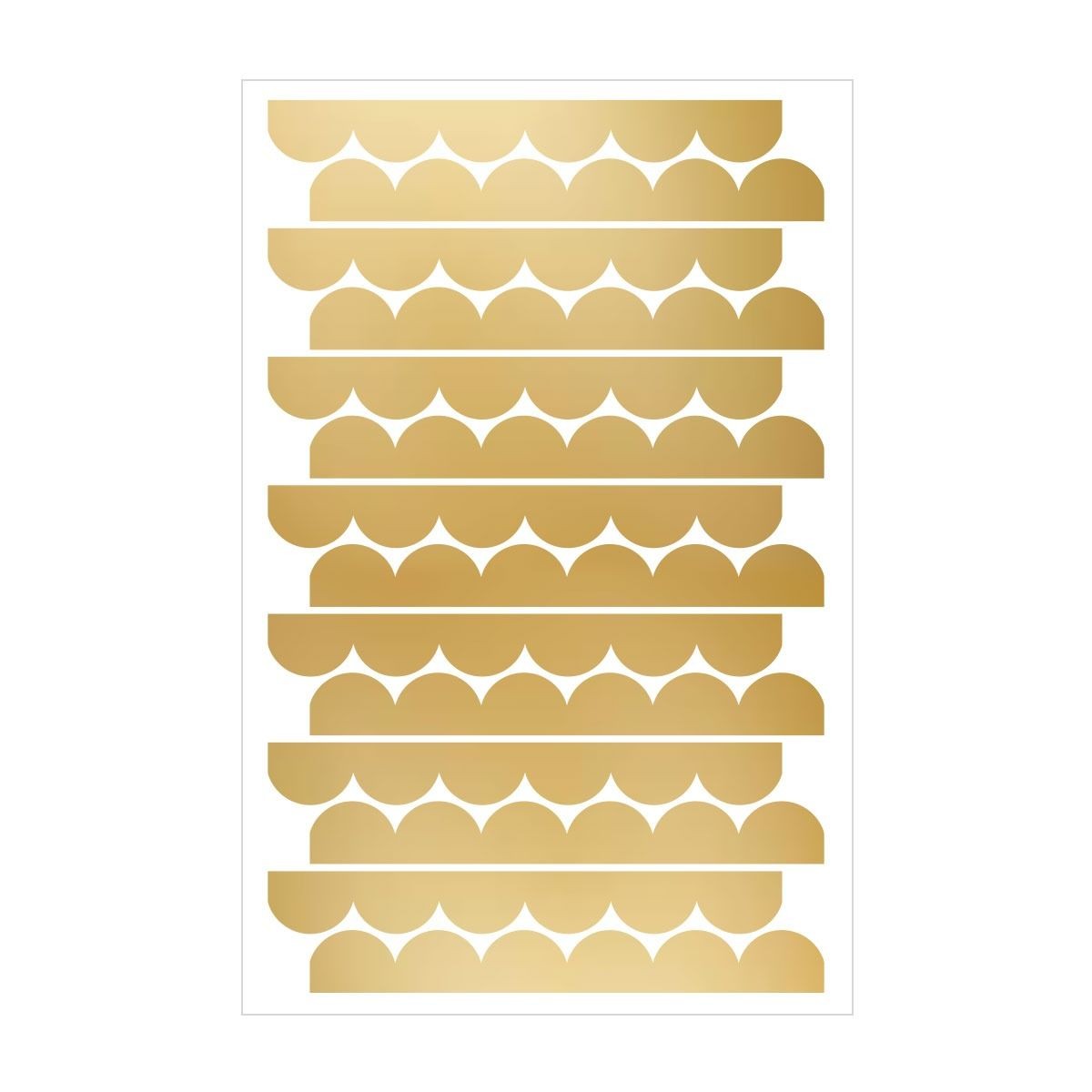 Muurstickers kinderkamer – gouden halve cirkels – afbeelding 7