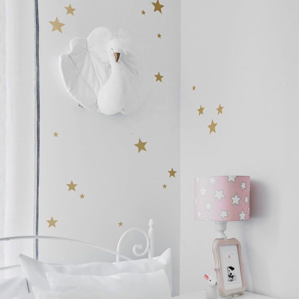 Muurstickers kinderkamer – gouden sterren miniset