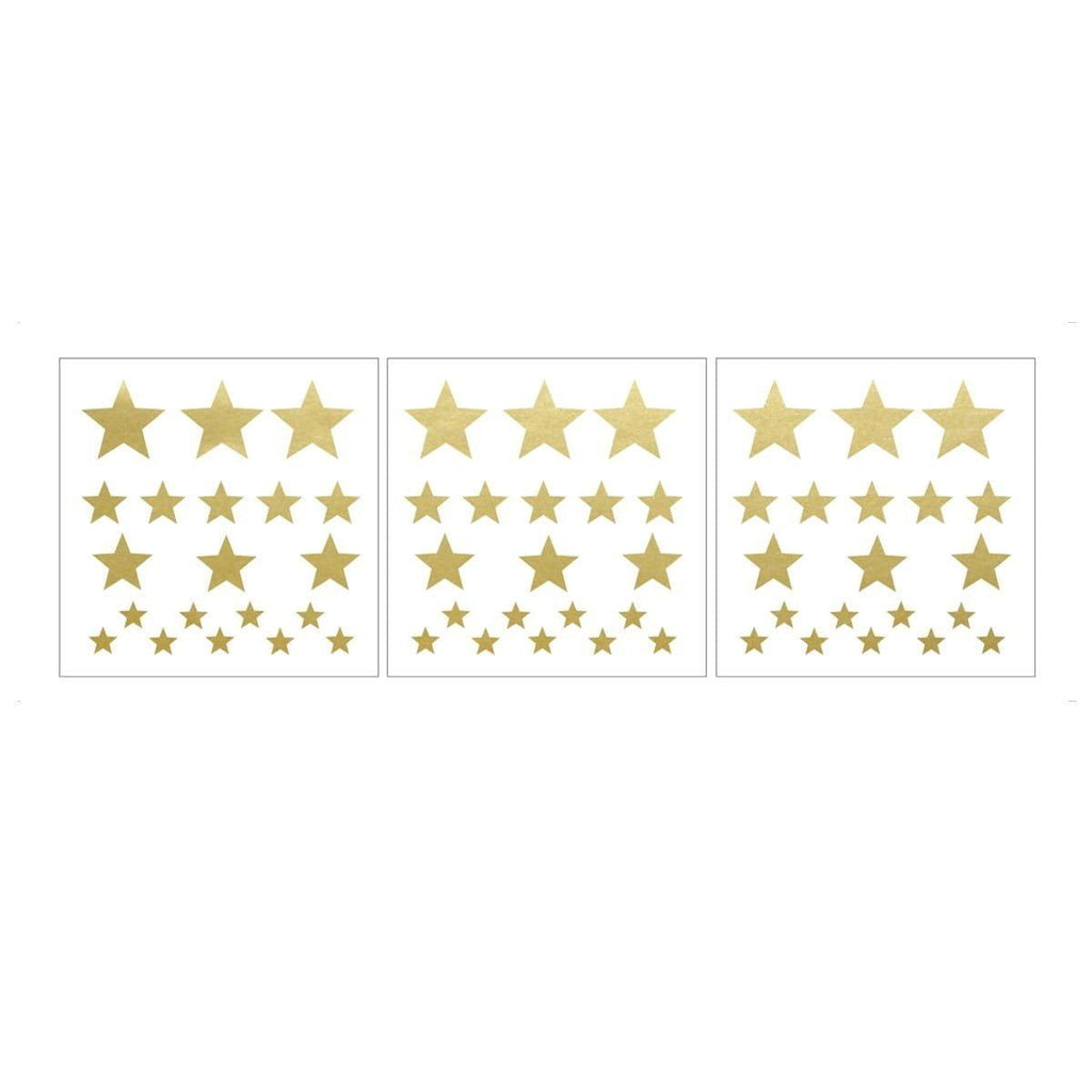 Muurstickers kinderkamer – gouden sterren miniset – afbeelding 2