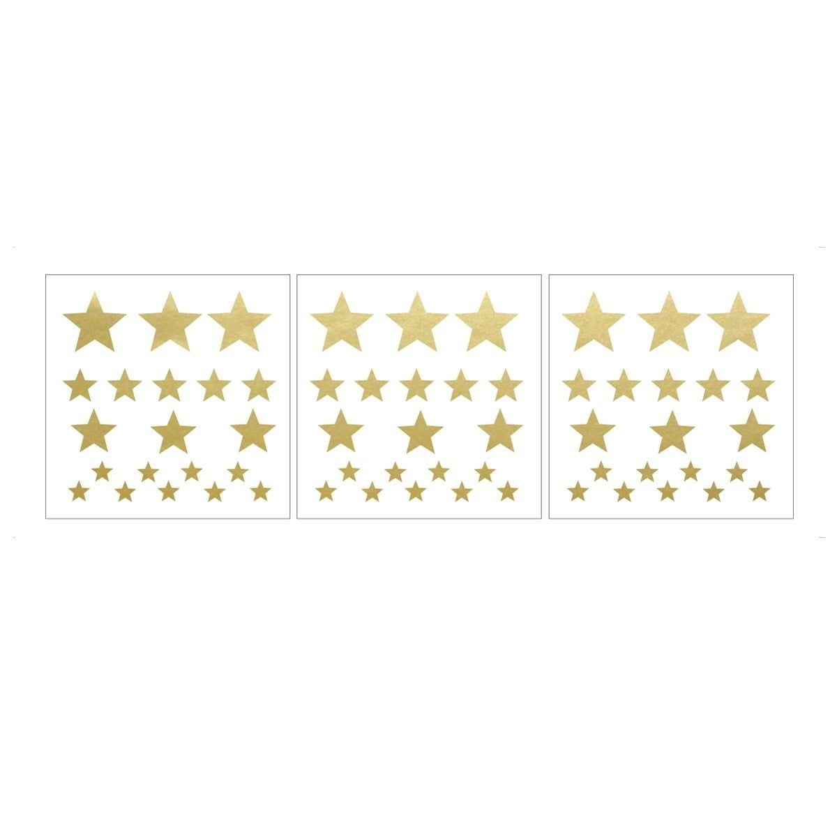 Muurstickers kinderkamer – gouden sterren miniset – afbeelding 2