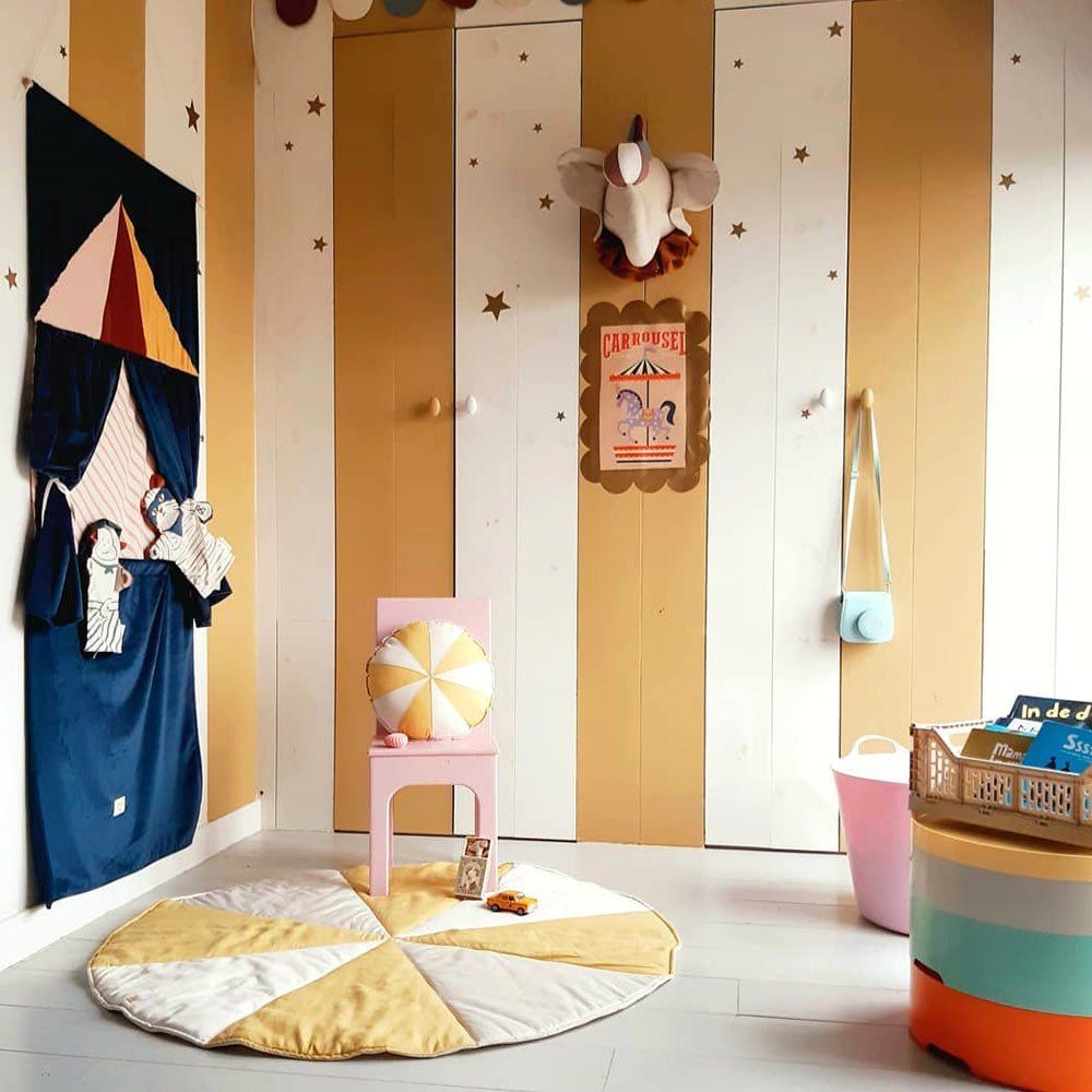 Muurstickers kinderkamer – gouden sterren miniset – afbeelding 3