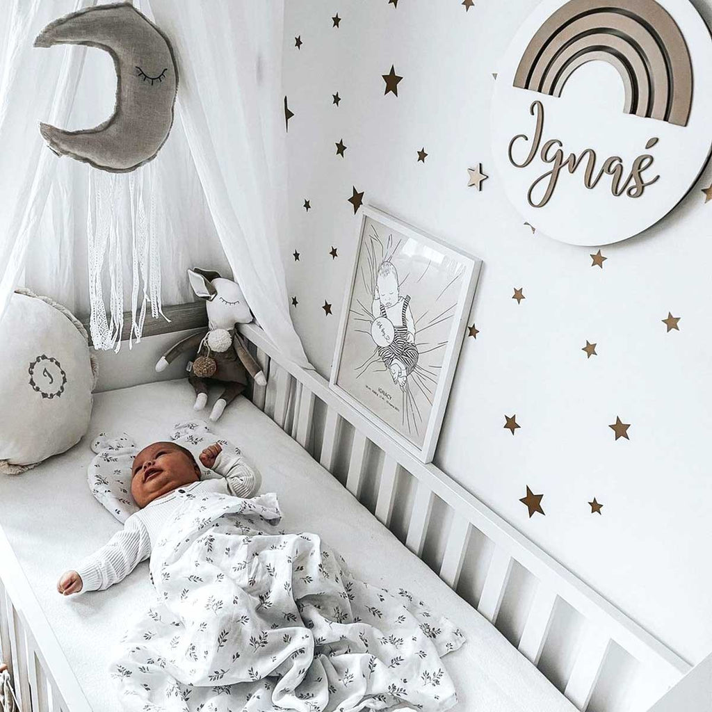 Muurstickers kinderkamer – gouden sterren miniset – afbeelding 6